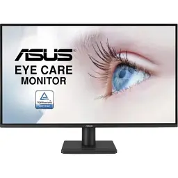 Монітор 27" Asus VA27AQ, IPS, 2560x1440 (16:9), 75 Гц, 0.3 мс, 300 кд/м², 1000:1, 178°/178°, VGA/HDMI/DP, 2x2 Вт, VESA чорний