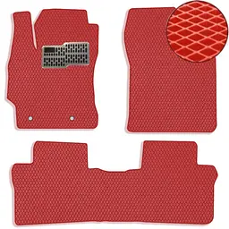 Килимки у салон EVA для Toyota Corolla Е160 / E170 2013-2018 з підп'ятником Червоні-Червоний 5 шт