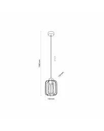 Підвісний світильник TK Lighting 4714 Galaxy E27 1x15W IP20 - мініатюра 3