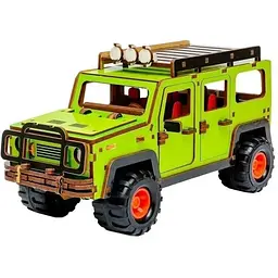 Дерев'яний 3D конструктор PuzzleOk Позашляховик Puz-00951, 123 деталі