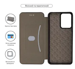 Чехол-книжка для Motorola G24 Power, G-Case, черный, кожаный чехол-книжка из экокожи (PU) и TPU, с магнитом, с подставкой и вместительным кардхолдером, противоударный, защита всего корпуса, ArmorStandart (ARM73895) - мініатюра 3