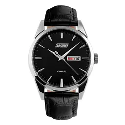 Годинник Skmei 9073SIBK-B Silver-Black men 
