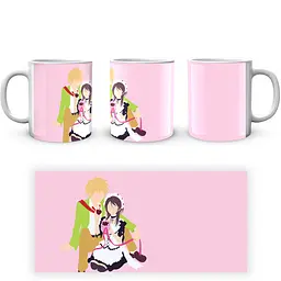 Кухоль GeekLand Kaichou wa Maid-sama Президент студ поради - покоївка! Такумі Місакі KWM 02.11 330 мл білий - мініатюра 4