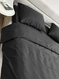 Комплект постільної білизни Ecotton Євро 210х220 см однотонний чорний Black (25187) - мініатюра 3