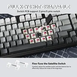 Ігрова механічна клавіатура ATTACK SHARK X98, Чорний - мініатюра 6
