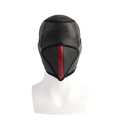BDSM маска Sins Inquisition Full-Face Bondage Hood чорний - мініатюра 3