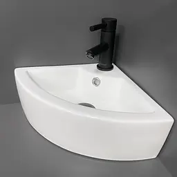 Умивальник VBI Fano white накладний підвісний VBI-015612, Білий - мініатюра 3
