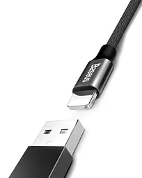 Кабель Baseus Yiven Cable USB to Lightning 2A 1.8m CALYW-A01 Black - мініатюра 2