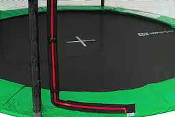 Батут Hop-Sport 12ft (366см) чорно-зелений з зовнішньою сіткою - мініатюра 5