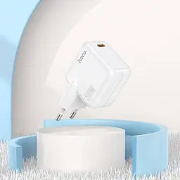 Адаптер мережевий HOCO Advantage single port charger C112A сам блок білий - мініатюра 4