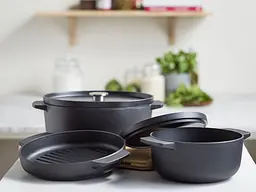 Сковорода-гриль KitchenAid Matte Oven-to-table 26 см чорна CC004600-001 - мініатюра 7