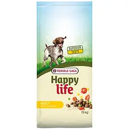 Сухий преміум корм Happy Life Adult with Chicken Хеппі Лайф Курка для собак всіх порід 15 кг (311196)