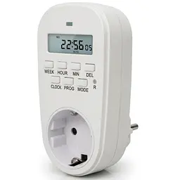 Таймер-розетка EUROELECTRIC 16A/3600W 7дн, White (ST-16A/3,60kW(E))