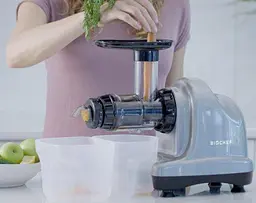 Соковитискач BioChef Axis Cold Press Juicer червоний - мініатюра 6