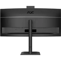 TFT 34" AOC CU34E4CW, WQHD, VA, 120Гц, вигн., 2xHDMI, DP, USB-C, RJ-45, USB-hub,cam,HAS, кол.,чорний - мініатюра 6