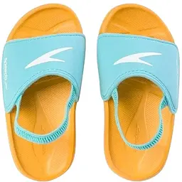 Шльопанці Speedo Learn To Swim Slide Iu 25.5 Помаранчеві/Блакитні (1000-8-11299D719-25,5)