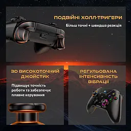 Геймпад бездротовий контролер Lenovo S02 для Nintendo Switch OLED, Switch Lite, PC, Mobile - мініатюра 3
