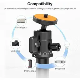 Штатив Ulanzi Vijim LS09 Stand-UP Extendable Stand (2952 LS09) Чорний - мініатюра 4