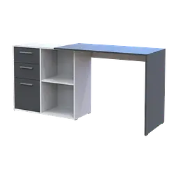 Офісний стіл Doros T8 Білий/Графіт 100х83х75 (41516125) - мініатюра 7