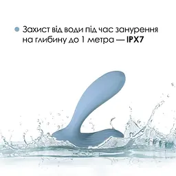 Смарт-вібратор в трусики Svakom Erica Dusty Blue, дуже гнучкий, 2 мотори - мініатюра 5