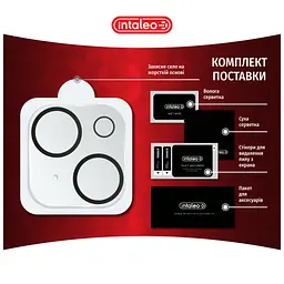 Скло захисне Intaleo Camera Lens Apple Iphone 15 Plus Black (1283126576850) - мініатюра 4
