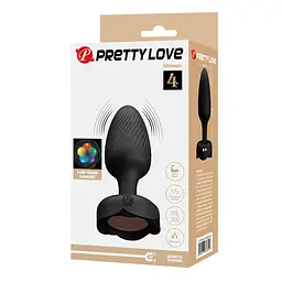 Анальна пробка Pretty Love Olman 8.8 см (чорний) - мініатюра 4
