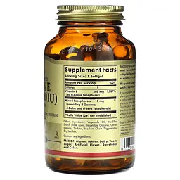 Вітамін Е зі Змішаними Токоферолами Vitamin E (400 МО) 268 мг - 100 софтгель - мініатюра 2