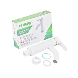 Змішувач для умивальника Plamix RAUL-001-B white PM0652, Білий - мініатюра 6