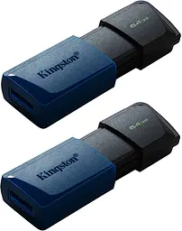 USB Flash Kingston DT Exodia M USB 3.2 64GB 2 Pack Black/Blue