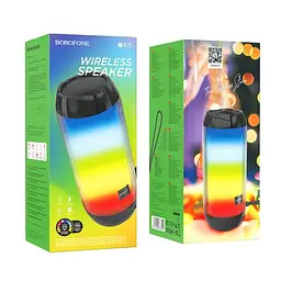 Акустична система Borofone BR25 Crazy sound colorful luminous чорна - мініатюра 4