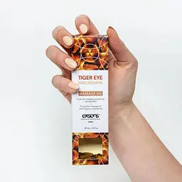 Масажна олія Exsens Tiger Eye Macadamia (захист з тигровим оком) - мініатюра 3