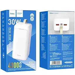 Зовнішній акумулятор Hoco J111c 40000 mah 30W чорний - мініатюра 3