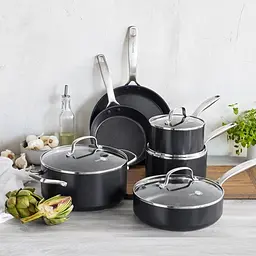 Каструля з кришкою GreenPan Copenhagen CC003345-001 24 см 4.9 л чорна - мініатюра 6