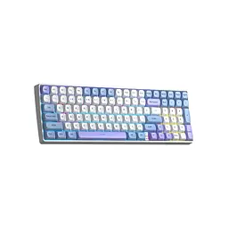Клавіатура Aula S100pro RGB KRGD Red Switch Wireless/Bluetooth/Type-C UA White/Blue (6948391205762) - мініатюра 3