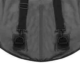Водонепроникна сумка 30 л Trizand 23568, чорна, туристична Dry Bag з ременем, для каякінгу та подорожей, - мініатюра 5