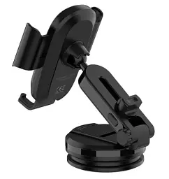 Автотримач для телефону ColorWay Dashboard Car Wireless Charger, Black, 15 Вт, бездротова зарядка (Qi), вакуумна присоска, поворотний шарнір 360°, від 4" до 6.5" (CW-CHAW037Q-BK) - мініатюра 4