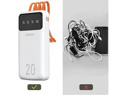 Зовнішній акумулятор (Power Bank) Dudao K6Pro+ 20000 mAh 10W White (6977196682409) - мініатюра 3