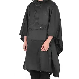 Пончо Lifeventure Poncho ONE SIZE Чорний - мініатюра 2