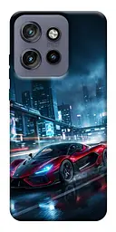 TPU чехол Demsky Red sport car для Motorola Edge 50 Neo