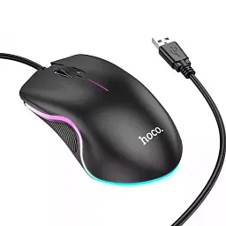 Миша Hoco GM19 Enjoy GaXiaoming luXiaominous wired mouse Black