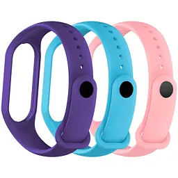 Комплект силіконових ремінців для фітнес браслетів Xiaomi Mi Band 3/4, Silicone, crush, зі зручною застібкою, на фітнес трекер та смарт годинник, ArmorStandart (ARM87028)