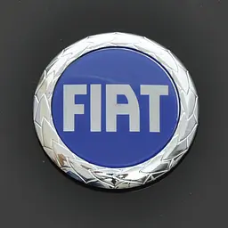 Емблема для Fiat D75 із колоском пластикова скотч Синя
