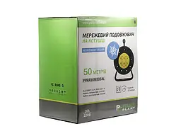 Подовжувач з котушкою PowerPlant JY-2002/50 50 м, 4 розетки, морозостійкий (PPRA16M50S4L) - мініатюра 3