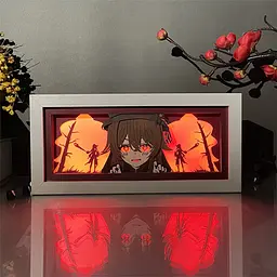Світильник нічник 3D Геншин Імпакт Ху Тао Genshin Impact Hu Tao 20 см NL3D GI HT 02