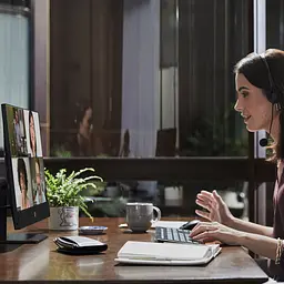 Комп'ютер персональний HP моноблок ProOne 440-G9 23.8' IPS AG Intel i5-12400T 8GB F256GB+1Tb UMA WiFi кл+м 2р DOS чорний (6D379EA) - мініатюра 10