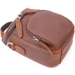 Чоловіча шкіряна сумка Vintage 13,5х19х8 см sum0022406 - мініатюра 3