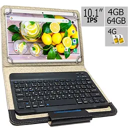 Планшет-телефон Adronix S 464 LTE Pink IPS 10.1'' 4GB/64GB + Чохол із Bluetooth клавіатурою - мініатюра 2