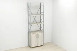 Етажерка 4/60 Ferrum-decor Серії Конект з тумбою 179x60x28 Сірий ДСП Сонома (FRD-102480)
