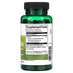 Трифала з Амлою, Бібхітакі й Міробаланом Triphala 500 мг - 100 капсул - мініатюра 2