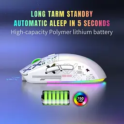 Миша бездротова Imice HYSJ Т90 2.4G + Bluetooth White - мініатюра 7